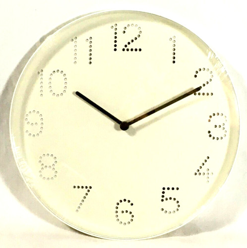 Ikea wall clock tromma white - ikea,