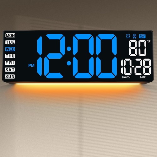 Large digital wall clock - large,
